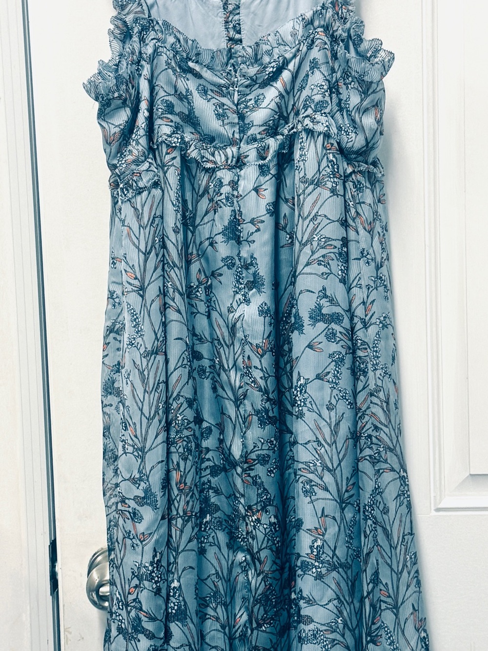 MATERNITY - Q&A Light Blue Floral Casual Sundress - worn once.